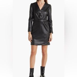NWT Lucy Paris Faux Leather Dress